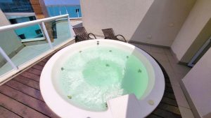 Hidromassagem Book Santos Cobertura com Jacuzzi e Vista Mar